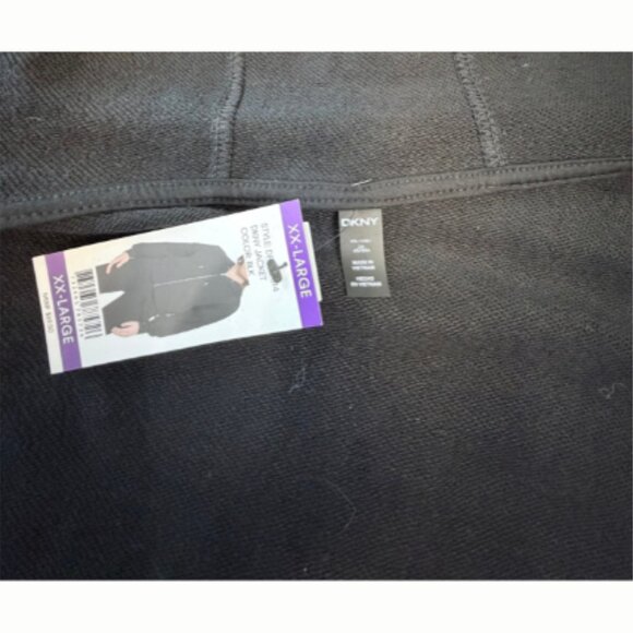 DKNY Cropped  Black  Zip Up Hoodie - Picture 5 of 8